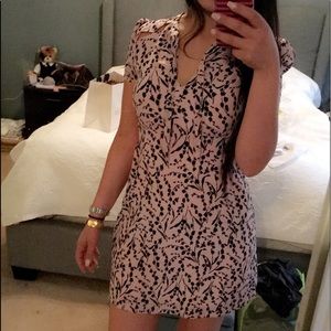 Maje pink silk dress